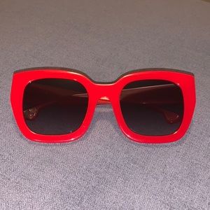 Alice + Olivia Red Frame Sunnies, Authentic